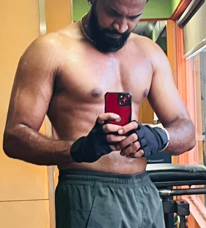 Muscle gain with Bulk transformation of a member at Galaxy Fitness Mart