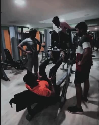 Leg press transformation of a member at Galaxy Fitness Mart